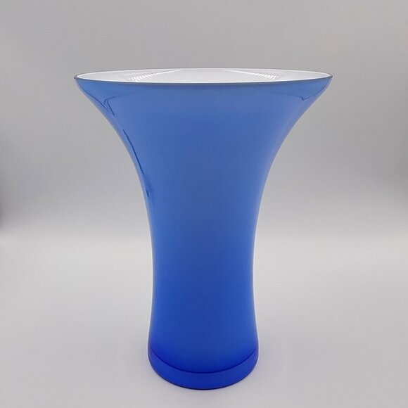 1970s Luxury Blue Vase in Murano Glass by Ca dei Vetrai. Made in Italy - Picture 3 of 9
